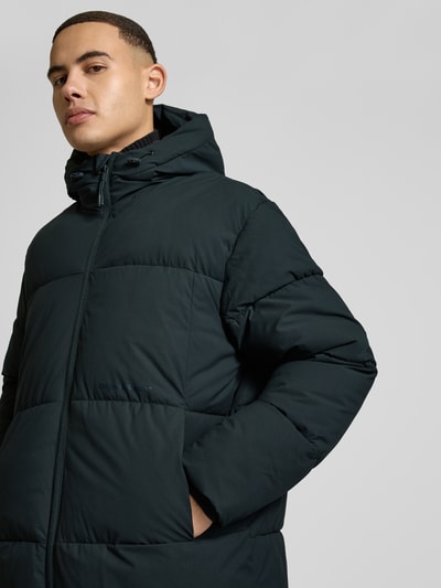 Jack & Jones Steppmantel mit Kapuze Modell 'VESTERBRO' Petrol 3