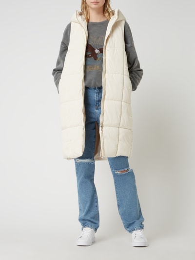 Esprit Collection Steppweste mit Kapuze  Ecru meliert 1