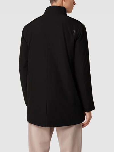 SELECTED HOMME Lange jas met labeldetails Zwart - 5