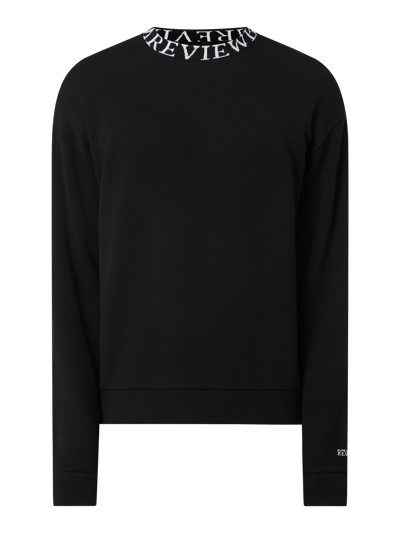 REVIEW Sweatshirt van katoenmix Zwart - 2