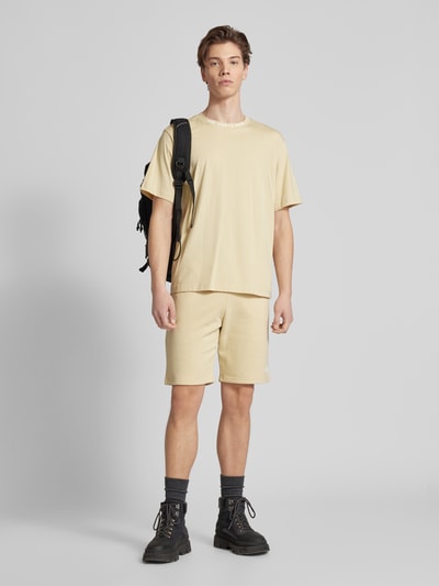 The North Face Regular fit sweatshorts met labelprint, model 'ZUMU' Beige - 1