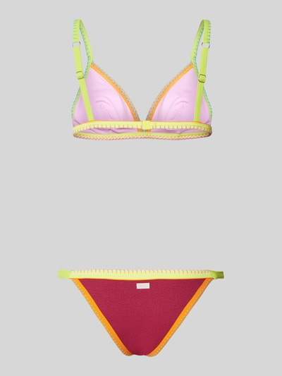 Banana Moon Bikini-Set mit Strukturmuster Modell 'TANEOFIABA SANTACOLOR' Flieder 3