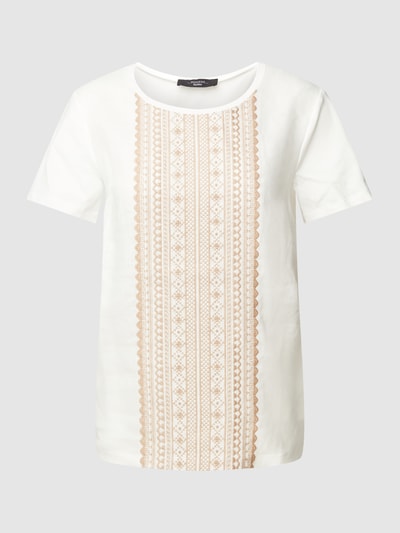 Weekend Max Mara T-Shirt mit Stickerei Modell 'IDEO' Weiss 2