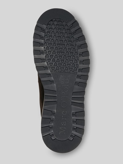 Produktfoto, Boots aus Rindsvelours mit Profilsohle von Marc O'Polo, unifarben, runde Schuhspitze, flache profilierte Gummisohle
