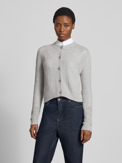 windsor. Regular Fit Cardigan aus Schurwoll-Mix mit Kaschmir-Anteil Hellgrau 4