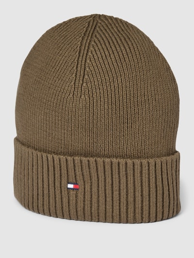 Tommy Hilfiger Beanie mit Label-Stitching Oliv 1