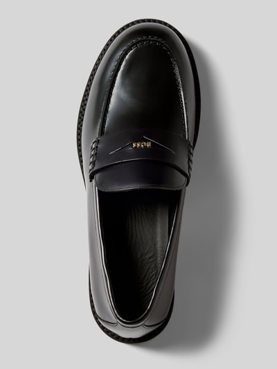 BOSS Slipper aus Kalbsleder Black 3