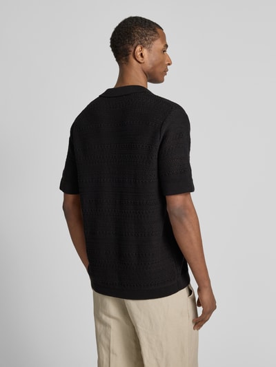 SELECTED HOMME Regular fit vrijetijdsoverhemd met polokraag, model 'PALO' Zwart - 5