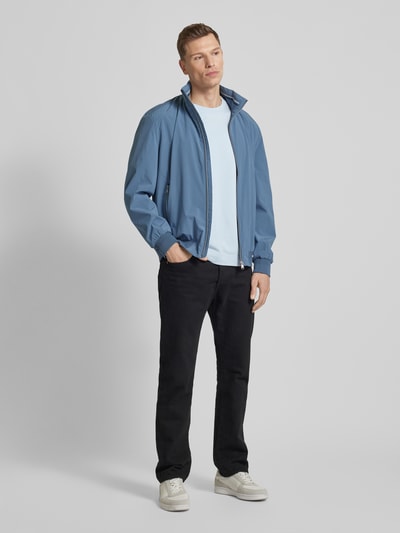 Christian Berg Men Blouson mit Stehkragen und Reißverschlusstaschen Blau 1