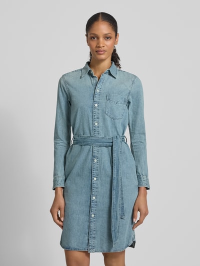Lauren Ralph Lauren Knielanges Jeanskleid mit Bindegürtel Modell 'JAMEIKA' Jeansblau 4