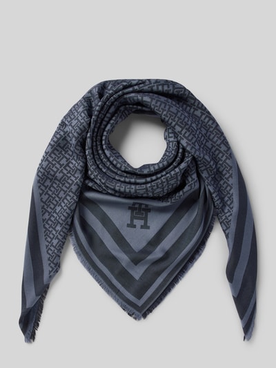 Tommy Hilfiger Chusta ze wzorem z monogramem Granatowy 1