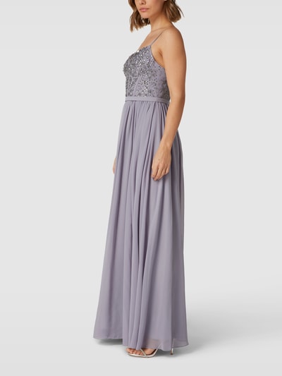 Laona Abendkleid mit Herz-Ausschnitt Silber 4