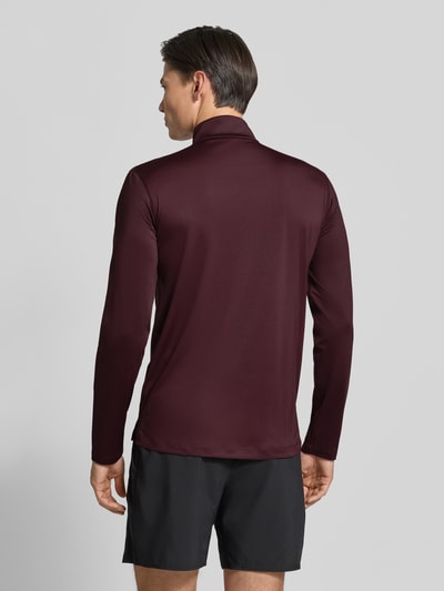 ASICS Funktionsshirt mit Logo und Reißverschluss Dunkelrot 5