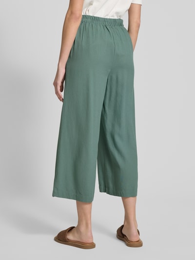 Vero Moda Loose fit culotte van een mix van viscose en linnen, model 'MYMILO' Lindegroen - 5