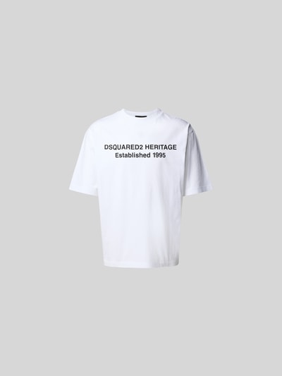 Dsquared2 T-Shirt mit Label-Print Weiss 2