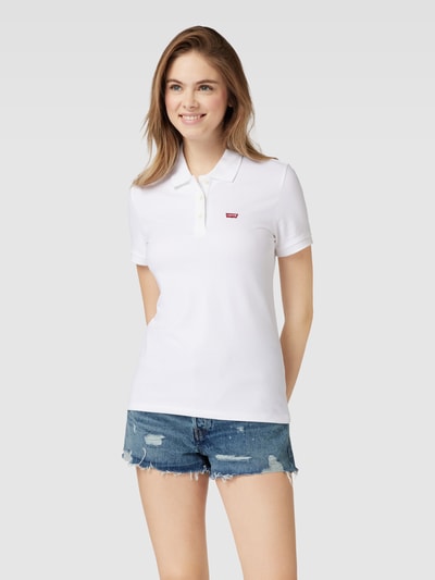 Levi's® 300 Koszulka polo o kroju regular fit z naszywką z logo Biały 4