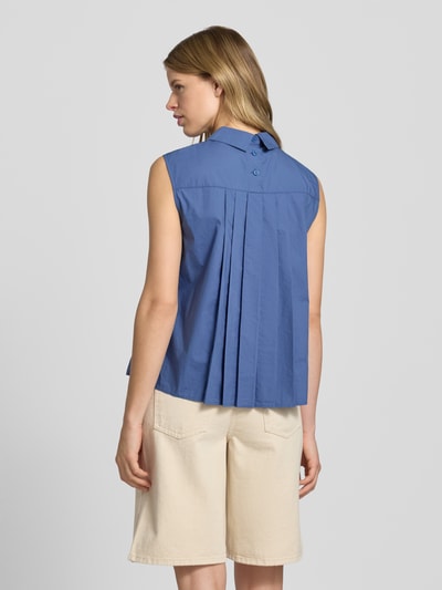 Marc O'Polo Denim Regular Fit Blusentop mit Hemdblusenkragen Rauchblau 5