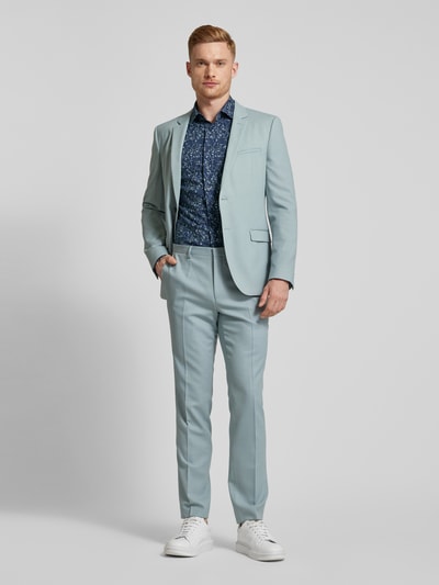 Cinque Slim fit vrijetijdsoverhemd met kentkraag, model 'STEVEN' Marineblauw - 1