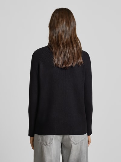 Soyaconcept Strickpullover mit gerippten Abschlüssen Modell 'KANITA' Black 5