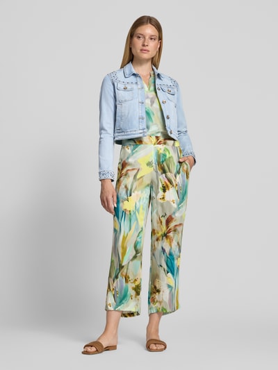 Betty Barclay Cropped Jeansjacke mit Ziersteinbesatz Jeansblau 1