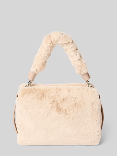 Coccinelle Handtas met imitatiebont, model 'BOHEME' Zand - 4