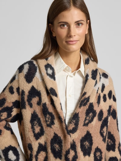 Marc Cain Mantel in Strick-Optik Camel 3