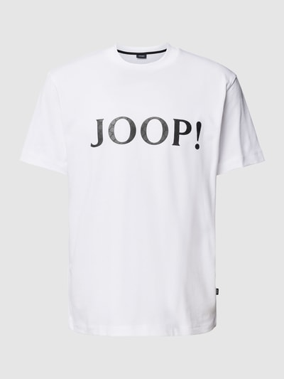 JOOP! Collection T-shirt met labelprint, model 'Balthazar' Wit - 2