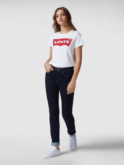 Levi's® T-shirt z nadrukiem z logo w kształcie skrzydła nietoperza  Biały 1