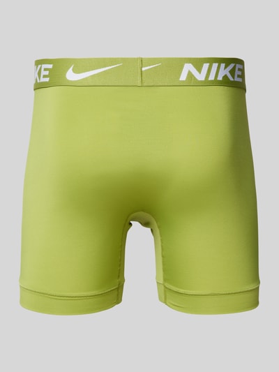 Nike Obcisłe bokserki z elastycznym paskiem z logo w zestawie 3 szt. Zielony 3