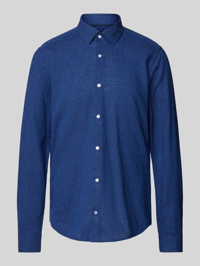 JOOP! Slim fit vrijetijdsoverhemd met kentkraag Bleu - 2