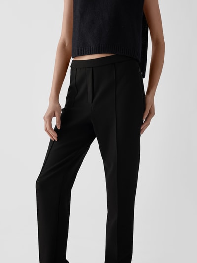 Theory Stoffhose mit Zierpaspeln Schwarz 6