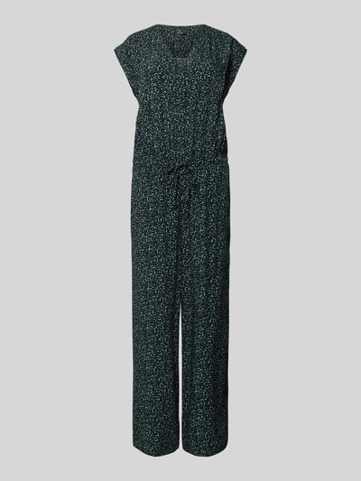 OPUS Jumpsuit mit V-Ausschnitt Modell 'Moneli city' Petrol 2