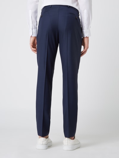 Carl Gross Pantalon van scheerwol, model 'Stevenson' Marineblauw - 5