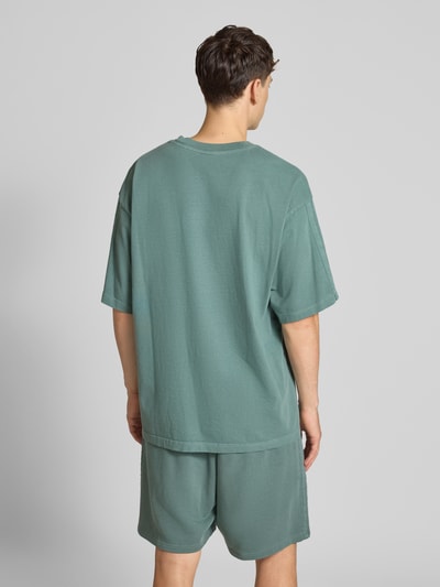 adidas Sportswear T-shirt met labelstitching Donkergroen - 5