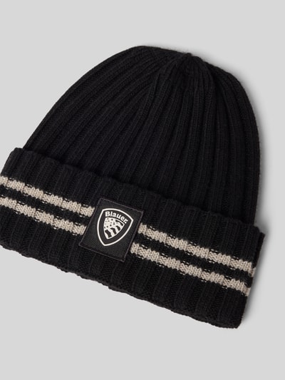 Blauer Usa Beanie van een mix van viscose en kasjmier Zwart - 2