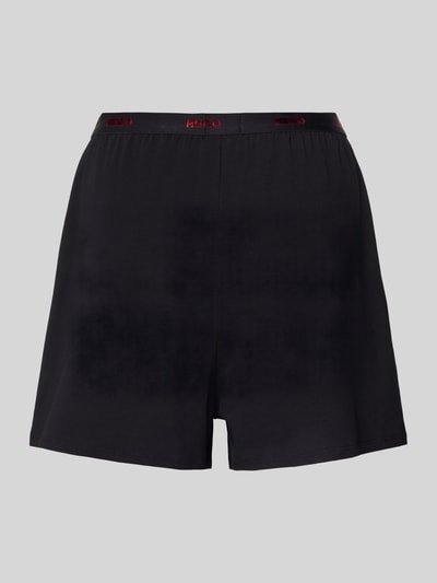 HUGO Relaxed Fit Pyjama Shorts aus Baumwoll-Mix Modell 'HUGO ID SHORTS' Black 3