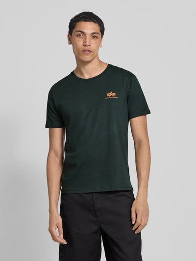 Alpha Industries T-Shirt mit Label-Print und Rundhalsausschnitt Petrol 4