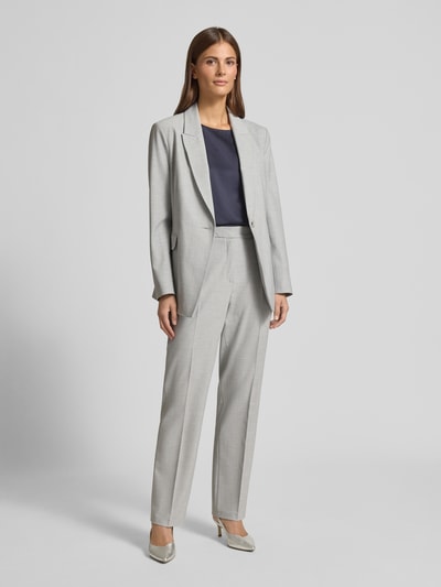 s.Oliver BLACK LABEL Regular Fit Blazer mit Viskose-Anteil Mittelgrau 1