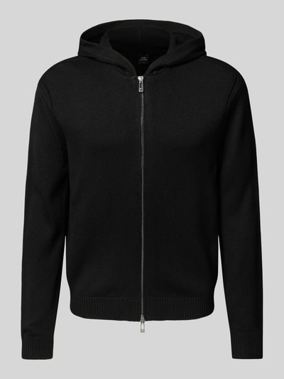 ARMANI EXCHANGE Gebreid jack met capuchon Zwart - 2