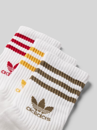 adidas Originals Sokken met labelprint in een set van 3 paar Wit - 2