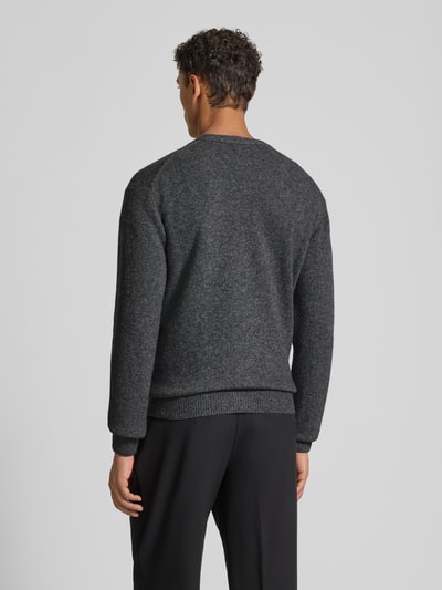 Casual Friday Kurtka z dzianiny z dekoltem w serek model ‘KARL’ Średnioszary 5