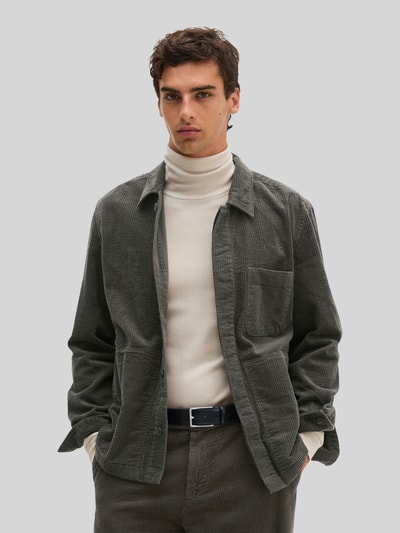 Marc O'Polo Oversized Cordhemd mit Woll-Anteil Dunkelbraun 4
