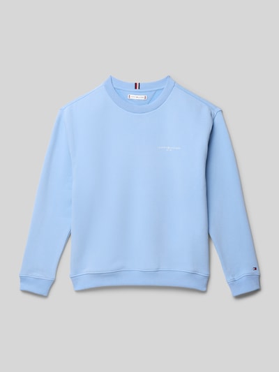 Tommy Hilfiger Teens Regular Fit Sweatshirt mit Label-Print Hellblau 1