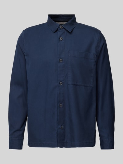 s.Oliver RED LABEL Straight fit overhemd met opgestikte borstzak Marineblauw - 2