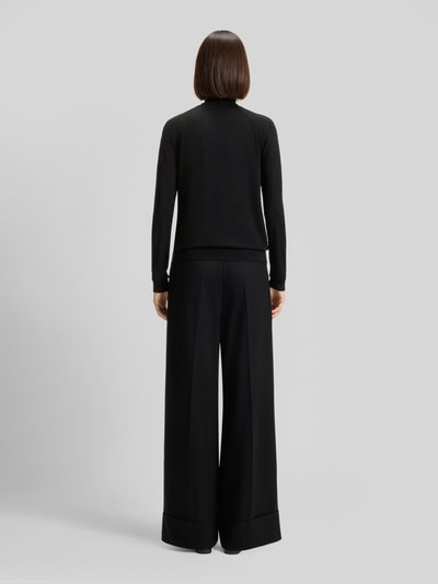 BOSS sweter z golfem o kroju slim fit z czystej żywej wełny model 'Frizani' Czarny 5