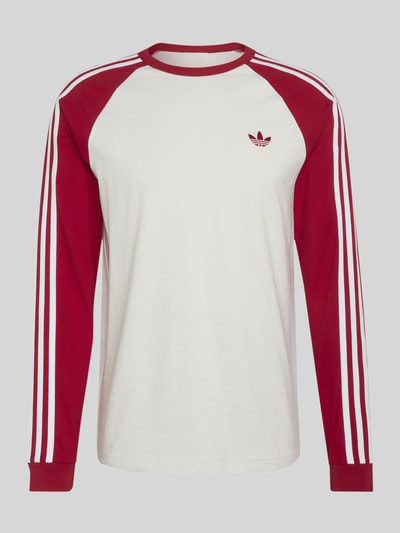 adidas Originals Regular Fit Langarmshirt aus reiner Baumwolle mit Logo-Stitching Offwhite 2