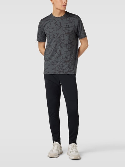 Under Armour T-shirt met all-over motief Antraciet - 1