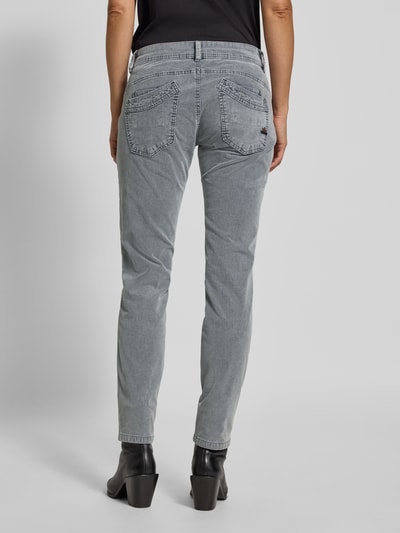 Buena Vista Spodnie sztruksowe z 5 kieszeniami i zapięciem na guzik model ‘MALIBU’ Jasnoszary 5