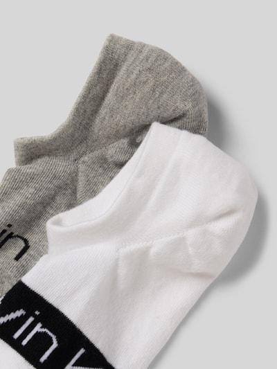 CK Calvin Klein Socken mit Label-Print im 2er-Pack Weiss 2