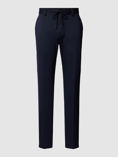 s.Oliver BLACK LABEL Broek met elastische band met tunnelkoord, model 'JOGGSUIT' Marineblauw - 2